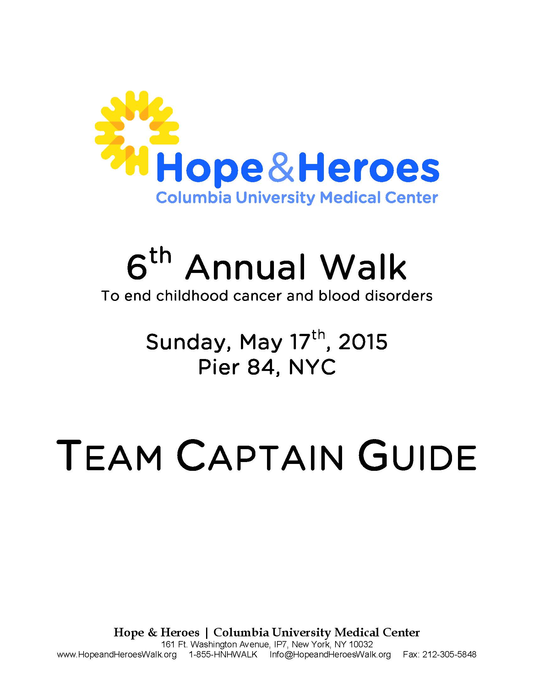 2015 Walk Team Captain Guide